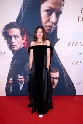 Hannah Herzsprung attends the premiere of Corpus Delicti on September 14, 2026 at Delphi Filmpalast in Berlin, Germany Movie Premiere of Corpus Delicti in Berlin, Germany