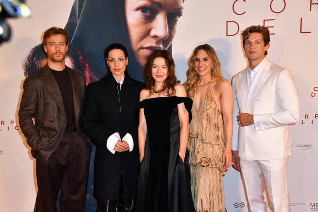 RECORD DATE NOT STATED Premiere CORPUS DELICTI - Berlin Alexander Fehling, Haley Louise Jones, Lena Stahl und Damian Hardung bei der Premiere CORPUS DELICTI im Delphi-Filmpalast in Berlin am 14.09.2026