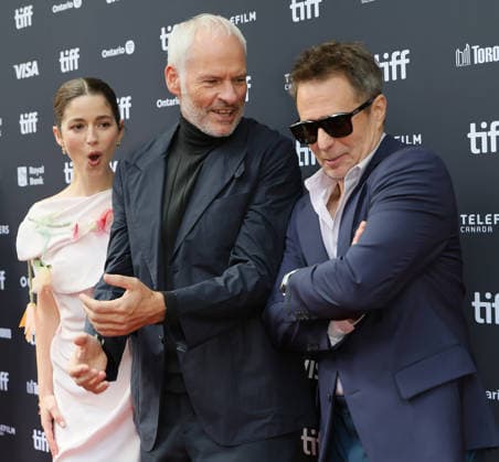 Mariana di Girolamo, Martin McDonagh, Sam Rockwell At the premiere of Wild Horse Nine At The Princess Of Wales Theatre as part of the 2026 Toronto International Film Festival on September 14, 2026 in Toronto, Canada. Copyright: xHumbertoxServin Clasos MediaPunchx