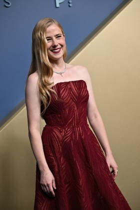Taylor Dearden arrives for the 78th annual Primetime Emmy Awards at the Peacock Theater in Los Angeles on Monday, September 14, 2026.  LAP20260914500 CHRISxCHEW