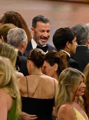 Jimmy Kimmel attends the 78th annual Primetime Emmy Awards at the Peacock Theater in Los Angeles on Monday, September 14, 2026.  LAP2026091432 JIMxRUYMEN