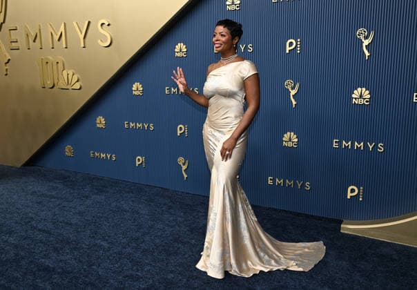 Janelle James arrives for the 78th annual Primetime Emmy Awards at the Peacock Theater in Los Angeles on Monday, September 14, 2026.  LAP20260914026 JohnxMcCoy