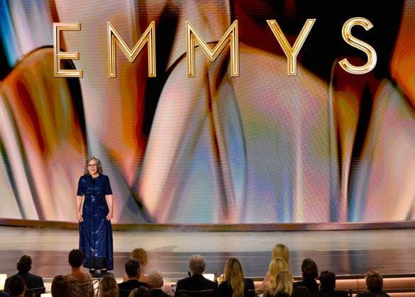 Sally Field speaks on stage during the 78th annual Primetime Emmy Awards at the Peacock Theater in Los Angeles on Monday, September 14, 2026.  LAP20260914163 JIMxRUYMEN