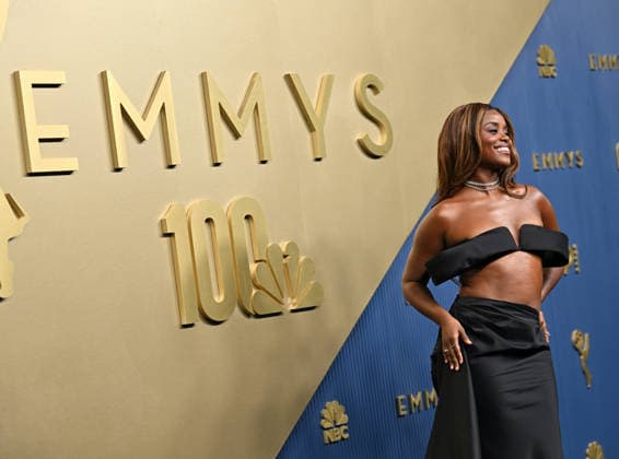 Denée Benton arrives for the 78th annual Primetime Emmy Awards at the Peacock Theater in Los Angeles on Monday, September 14, 2026.  LAP20260914713 CHRISxCHEW