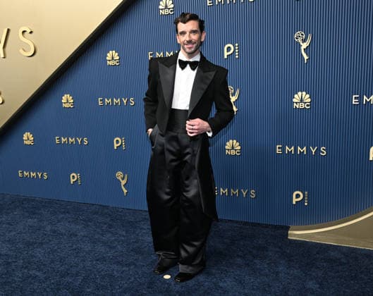 Michael Urie arrives for the 78th annual Primetime Emmy Awards at the Peacock Theater in Los Angeles on Monday, September 14, 2026.  LAP20260914855 JohnxMcCoy