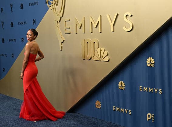 Nichelle Turner arrives for the 78th annual Primetime Emmy Awards at the Peacock Theater in Los Angeles on Monday, September 14, 2026.  LAP20260914900 JohnxMcCoy