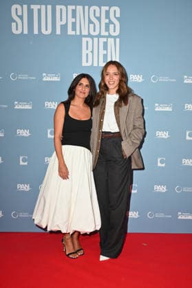 Si Tu Penses Bien Premiere - Paris Geraldine Nakache and Monia Chokri attending the premiere of the movie ‘Si tu penses bien’, held at MK2 Quai de Loire cinema, in Paris, France, on September 14th, 2026. Photo by Mireille Ampilhac ABACAPRESS.COM Paris France  Copyright: xAmpilhacxMireille ABACAx