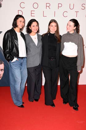 Tomomi Themann, Deniz Akyüz, Phillis Lara Lau und Eva Marlen Hirschburger bei der Premiere des Kinofilms Corpus Delicti im Delphi Filmpalast. Berlin, 14.09.2026