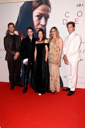 Alexander Fehling, Haley Louise Jones, Hannah Herzsprung, Lena Stahl und Damian Hardung bei der Premiere des Kinofilms Corpus Delicti im Delphi Filmpalast. Berlin, 14.09.2026