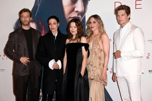 Alexander Fehling, Haley Louise Jones, Hannah Herzsprung, Lena Stahl und Damian Hardung bei der Premiere des Kinofilms Corpus Delicti im Delphi Filmpalast. Berlin, 14.09.2026
