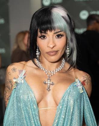 September 14, 2026, Bronx, New York, USA: Thea Trinidad BÃ‚Â¸dgen attends runway for The Blonds 20th Anniversary by David and Phillipe Blond presented by Motorola Razr Spring Summer 27 fashion show during SS27 FW at Lavan in New York, NY on September 15, 2026. Bronx USA  - ZUMAr339 20260914_znp_r339_136 Copyright: xLevxRadinx