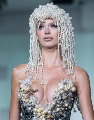 September 14, 2026, Bronx, New York, USA: A model walks runway for The Blonds 20th Anniversary by David and Phillipe Blond presented by Motorola Razr Spring Summer 27 fashion show during SS27 FW at Lavan in New York, NY on September 15, 2026. Bronx USA  - ZUMAr339 20260914_znp_r339_181 Copyright: xLevxRadinx