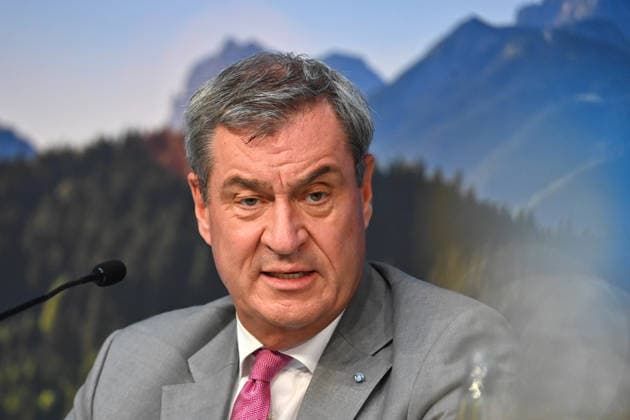 Markus SOEDER (Ministerpraesident Bayern und CSU Vorsitzender), Einzelbild,angeschnittenes Einzelmotiv,Portraet,Portrait,Porträt. Pressekonferenz nach Sitzung des Ministerrates in der im Prinz Carl Palais in Muenchen am 15.09.2026.