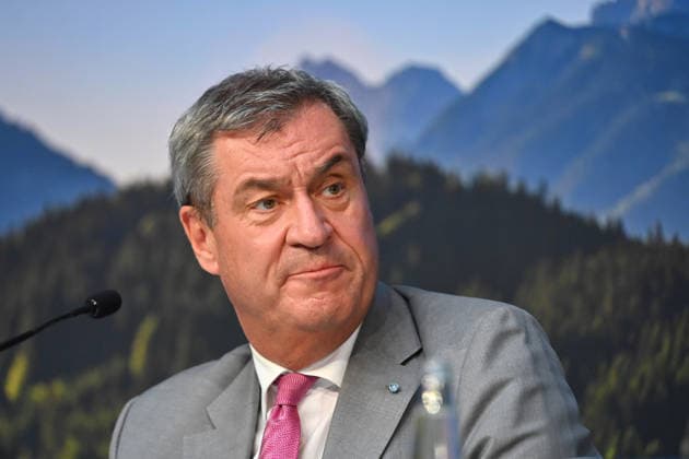 Markus SOEDER (Ministerpraesident Bayern und CSU Vorsitzender), Einzelbild,angeschnittenes Einzelmotiv,Portraet,Portrait,Porträt. Pressekonferenz nach Sitzung des Ministerrates in der im Prinz Carl Palais in Muenchen am 15.09.2026.