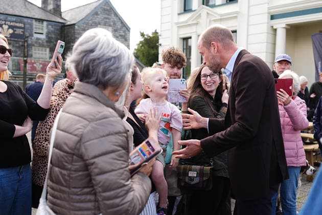 . 15 09 2026. Princetown, United Kingdom. Prince William, the Prince of Wales, during a visit to Princetown in Dartmoor, United Kingdom, to launch the new Princetown Community Fund.  xPoolx xi-Imagesx IIM-27006-0020