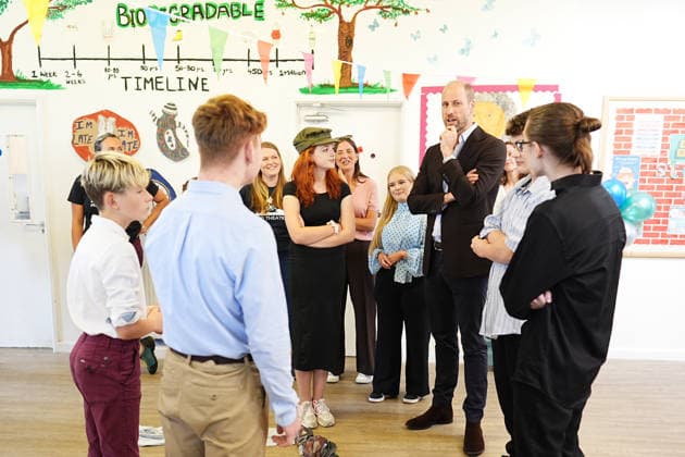 . 15 09 2026. Princetown, United Kingdom. Prince William, the Prince of Wales, during a visit to Princetown in Dartmoor, United Kingdom, to launch the new Princetown Community Fund.  xPoolx xi-Imagesx IIM-27006-0042