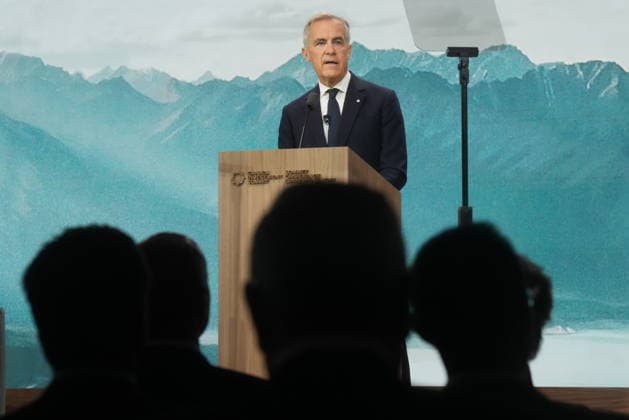 September 15, 2026, Toronto, On, Canada: Prime Minister Mark Carney delivers opening remarks during the start of the second day at the 2026 Canada Investment Summit in Toronto, on Tuesday, Sept. 15, 2026. Toronto Canada  - ZUMAc35_ 20260915_zaf_c35_009 Copyright: xNathanxDenettex