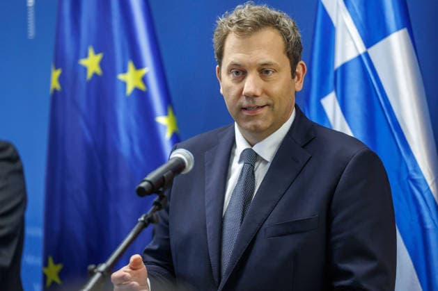Lars Klingbeil (SPD), Bundesfinanzminister bei einem Pressestatement mit dem Praesidenten der Eurogruppe Kyriakos Pierrakakis Lars Klingbeil (SPD), Bundesfinanzminister bei einem Pressestatement mit dem Praesidenten der Eurogruppe Kyriakos Pierrakakis im Finanzministerium am 15.09.2026 in Berlin. Berlin Berlin Deutschland Finanzministerium