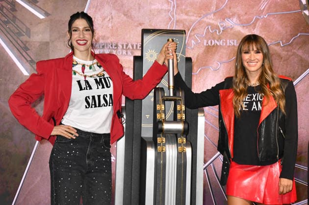 NEW YORK, NY- SEPTEMBER 15: Ha*Ash Light the Empire State Building to Celebrate Mexican Independence Day in Partnership with the Consulate General of Mexico in New York on September 15, 2026 in New York City. Copyright: xmpi099 MediaPunchx