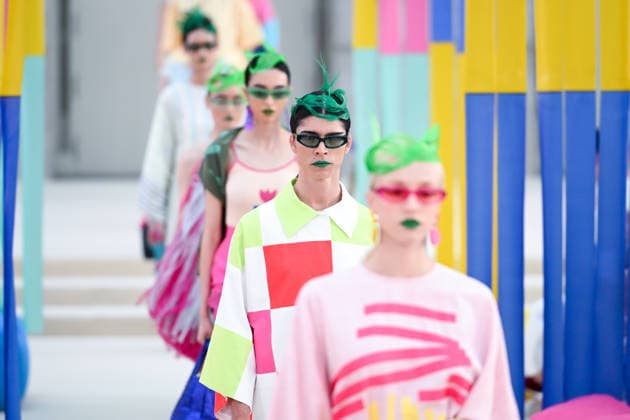 (260915) -- MADRID, Sept. 15, 2026 -- Models present creations by Agatha Ruiz de la Prada during the Madrid Fashion Week in Madrid, Spain, Sept. 15, 2026. (Photo by Gustavo Valiente Xinhua) SPAIN-MADRID-FASHION WEEK-AGATHA RUIZ DE LA PRADA GustavoxValientexHerrero 