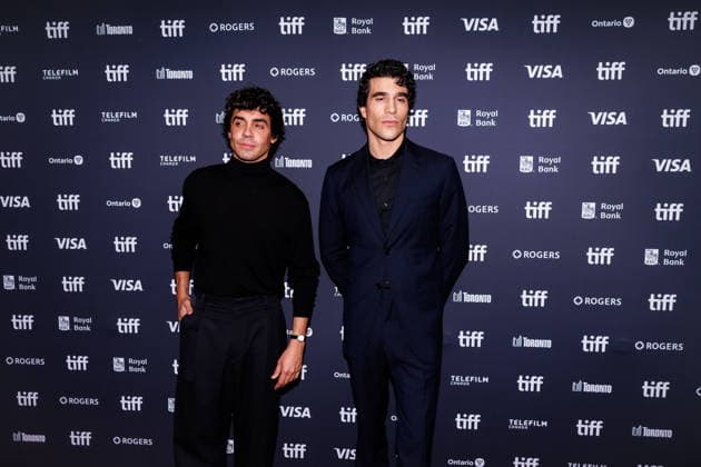 September 15, 2026, Toronto, On, Canada: Jvier Ambrosia, left, and Javier Calvo is photographed on the red carpet for the film La Bola Negra during the Toronto International Film Festival in Toronto, on Tuesday, Sept. 15, 2026. Toronto Canada  - ZUMAc35_ 20260915_zaf_c35_081 Copyright: xKeitoxNewmanx