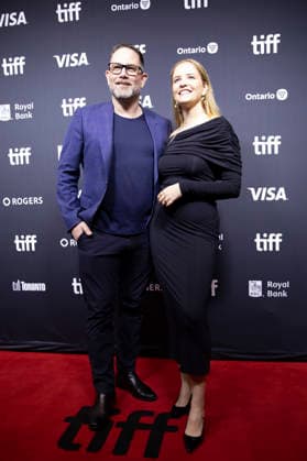 Toronto Canada Kick On Premiere (L-R) Simon Bell and Stephanie Troost attend the premiere of Kick On in Toronto, Canada, on September 14, 2026. Directed by Nick Kozakis, the Australian action-horror film had its world premiere as part of the Toronto International Film Festival™s Midnight Madness program. Toronto Ontario Canada Copyright: xArashxOskooiex