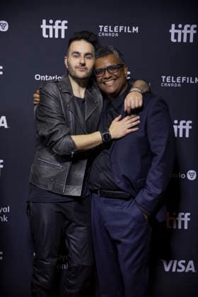 Toronto Canada Kick On Premiere Nick Kozakis (L) attends the premiere of Kick On in Toronto, Canada, on September 14, 2026. Directed by Nick Kozakis, the Australian action-horror film had its world premiere as part of the Toronto International Film Festival s Midnight Madness program. Toronto Ontario Canada Copyright: xArashxOskooiex