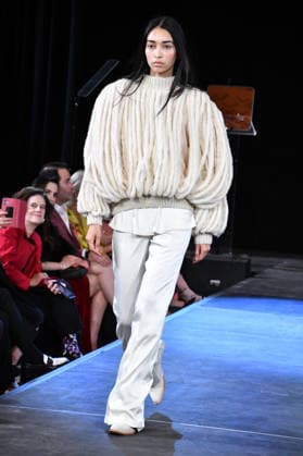 NEW YORK, NY- SEPTEMBER 15: Lorena Saravia Model at the Vanderbilt & Seewald Global Studio Fashion Show at Grand Central Terminal-Vanderbilt Hall on September 15, 2026 in New York City. Copyright: xmpi099 MediaPunchx