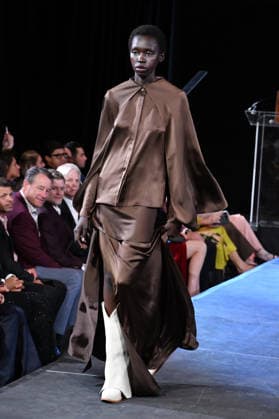 NEW YORK, NY- SEPTEMBER 15: Lorena Saravia Model at the Vanderbilt & Seewald Global Studio Fashion Show at Grand Central Terminal-Vanderbilt Hall on September 15, 2026 in New York City. Copyright: xmpi099 MediaPunchx