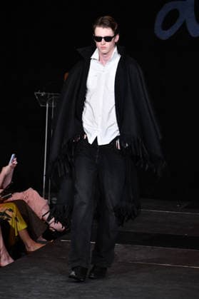 NEW YORK, NY- SEPTEMBER 15: DSTN Model at the Vanderbilt & Seewald Global Studio Fashion Show at Grand Central Terminal-Vanderbilt Hall on September 15, 2026 in New York City. Copyright: xmpi099 MediaPunchx