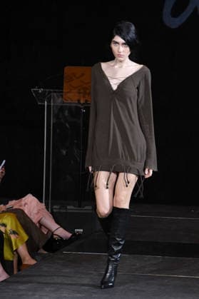 NEW YORK, NY- SEPTEMBER 15: DSTN Model at the Vanderbilt & Seewald Global Studio Fashion Show at Grand Central Terminal-Vanderbilt Hall on September 15, 2026 in New York City. Copyright: xmpi099 MediaPunchx