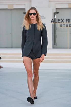 September 15, 2026, Madrid, Spain: A model parades with Alex Riviere design during Mercedes Benz Fashion Week Madrid Cibeles Palace in Madrid, 15 February of 2026 Spain Madrid Spain - ZUMAs197 20260915_aaa_s197_321 Copyright: xAtilanoxGarciax