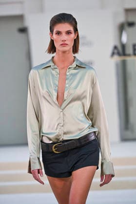September 15, 2026, Madrid, Spain: A model parades with Alex Riviere design during Mercedes Benz Fashion Week Madrid Cibeles Palace in Madrid, 15 February of 2026 Spain Madrid Spain - ZUMAs197 20260915_aaa_s197_323 Copyright: xAtilanoxGarciax