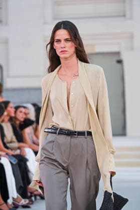 September 15, 2026, Madrid, Spain: A model parades with Alex Riviere design during Mercedes Benz Fashion Week Madrid Cibeles Palace in Madrid, 15 February of 2026 Spain Madrid Spain - ZUMAs197 20260915_aaa_s197_352 Copyright: xAtilanoxGarciax