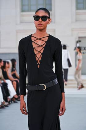 September 15, 2026, Madrid, Spain: A model parades with Alex Riviere design during Mercedes Benz Fashion Week Madrid Cibeles Palace in Madrid, 15 February of 2026 Spain Madrid Spain - ZUMAs197 20260915_aaa_s197_361 Copyright: xAtilanoxGarciax