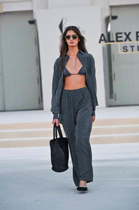 September 15, 2026, Madrid, Spain: A model parades with Alex Riviere design during Mercedes Benz Fashion Week Madrid Cibeles Palace in Madrid, 15 February of 2026 Spain Madrid Spain - ZUMAs197 20260915_aaa_s197_384 Copyright: xAtilanoxGarciax