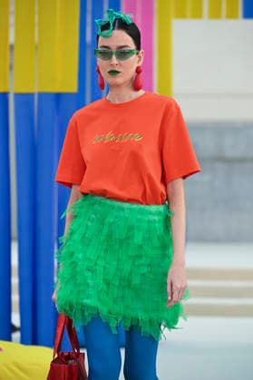 September 15, 2026, Madrid, Spain: A model parades with Agatha Ruiz de la Prada design during Mercedes Benz Fashion Week Madrid Cibeles Palace in Madrid, 15 February of 2026 Spain Madrid Spain - ZUMAs197 20260915_aaa_s197_410 Copyright: xAtilanoxGarciax