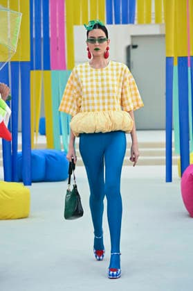 September 15, 2026, Madrid, Spain: A model parades with Agatha Ruiz de la Prada design during Mercedes Benz Fashion Week Madrid Cibeles Palace in Madrid, 15 February of 2026 Spain Madrid Spain - ZUMAs197 20260915_aaa_s197_411 Copyright: xAtilanoxGarciax