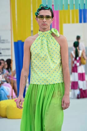 September 15, 2026, Madrid, Spain: A model parades with Agatha Ruiz de la Prada design during Mercedes Benz Fashion Week Madrid Cibeles Palace in Madrid, 15 February of 2026 Spain Madrid Spain - ZUMAs197 20260915_aaa_s197_445 Copyright: xAtilanoxGarciax