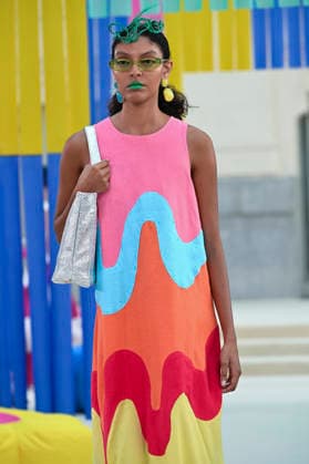 September 15, 2026, Madrid, Spain: A model parades with Agatha Ruiz de la Prada design during Mercedes Benz Fashion Week Madrid Cibeles Palace in Madrid, 15 February of 2026 Spain Madrid Spain - ZUMAs197 20260915_aaa_s197_461 Copyright: xAtilanoxGarciax
