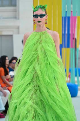September 15, 2026, Madrid, Spain: A model parades with Agatha Ruiz de la Prada design during Mercedes Benz Fashion Week Madrid Cibeles Palace in Madrid, 15 February of 2026 Spain Madrid Spain - ZUMAs197 20260915_aaa_s197_474 Copyright: xAtilanoxGarciax