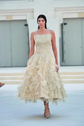 September 15, 2026, Madrid, Spain: A model parades with Hannibal Laguna design during Mercedes Benz Fashion Week Madrid Cibeles Palace in Madrid, 15 February of 2026 Spain Madrid Spain - ZUMAs197 20260915_aaa_s197_578 Copyright: xAtilanoxGarciax