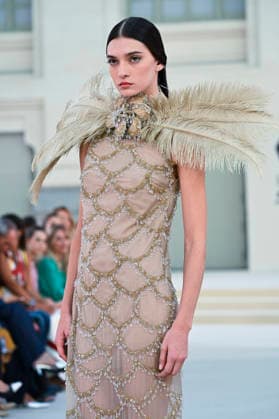 September 15, 2026, Madrid, Spain: A model parades with Hannibal Laguna design during Mercedes Benz Fashion Week Madrid Cibeles Palace in Madrid, 15 February of 2026 Spain Madrid Spain - ZUMAs197 20260915_aaa_s197_624 Copyright: xAtilanoxGarciax