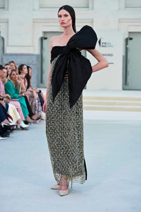 September 15, 2026, Madrid, Spain: A model parades with Hannibal Laguna design during Mercedes Benz Fashion Week Madrid Cibeles Palace in Madrid, 15 February of 2026 Spain Madrid Spain - ZUMAs197 20260915_aaa_s197_626 Copyright: xAtilanoxGarciax