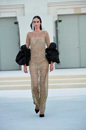 September 15, 2026, Madrid, Spain: A model parades with Hannibal Laguna design during Mercedes Benz Fashion Week Madrid Cibeles Palace in Madrid, 15 February of 2026 Spain Madrid Spain - ZUMAs197 20260915_aaa_s197_649 Copyright: xAtilanoxGarciax