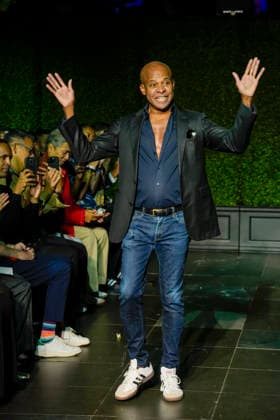 Frederick Anderson Spring 2027 Fashion designer Frederick Anderson on the runway during the Frederick Anderson Spring 2027, held at Nebula 143 West 41st street in New York City, Tuesday September 15, 2026. Photography by Jennifer Graylock-Graylock.com 917-519-7666, Credit:JENNIFER GRAYLOCK Avalon United States, New York, New York, Nebula 143 West 41st Street  Copyright: xJENNIFERxGRAYLOCKx xAvalonx 1135095427