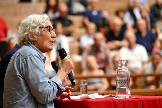 Boualem Sansal, the Franco-Algerian writer, participated in a conference at the Mediterranean University Center (CUM) in Nice, on September 16, 2026. The conference was moderated by Vincent Hervouët, a journalist for Europe 1 and co-founder of France Info and LCI, before a packed auditorium. Bruno Bebert Bestimage Boualem Sansal, the Franco-Algerian writer, participated in a conference at the Mediterranean University Center (CUM) in Nice on September 16, 2026. The conference was moderated by Vincent Hervouët, a journalist for Europe 1 and co-creator of France Info and LCI, in front of a packed auditorium. Nice, France Copyright: xBrunoxBebertx xBestimagexBrunoxBebertx xBestimagex
