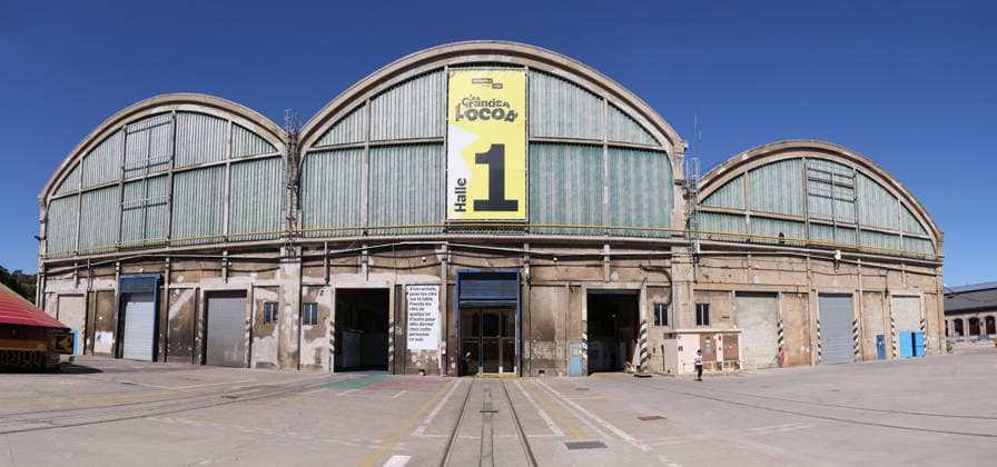 18. Biennale de Lyon ART contemporain 16.09.2026, France, Lyon, 18. Biennale de Lyon ART contemporain, mit Kuratorin Catherine Nicols, hier die Haupthalle Grande Locos, ehemalige TGV Fabrikationshallen, Â Lyon Auvergne Rhone Alps France