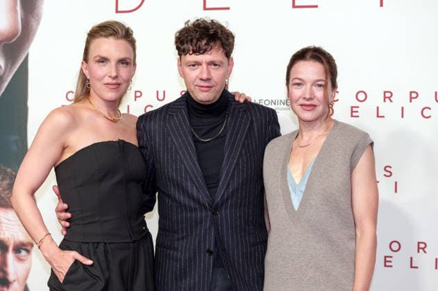 Lena Stahl, Christian Friedel und Hannah Herzsprung bei der Premiere des Kinofilms Corpus Delicti im Mathäser Filmpalast. München, 15.09.2026