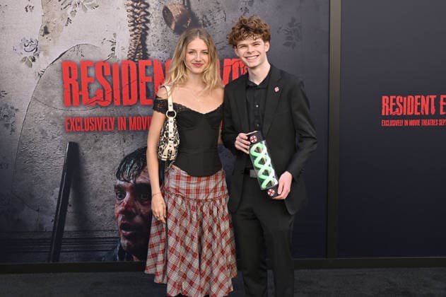 Indi Star und Merrick Hanna bei der Weltpremiere des Kinofilms Resident Evil im United Theater on Broadway. Los Angeles, 15.09.2026